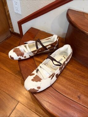 Puma Cow hair Speedcat Ballet Flats with Straps